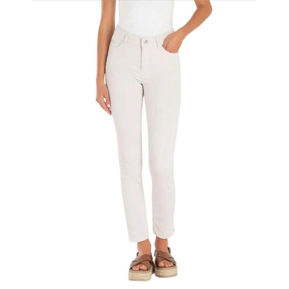 MAC JEANS DREAM WOMENS 30” WHITE STRAIGHT LEG CASUAL SUMMER COASTAL CHIC - Picture 1 of 10